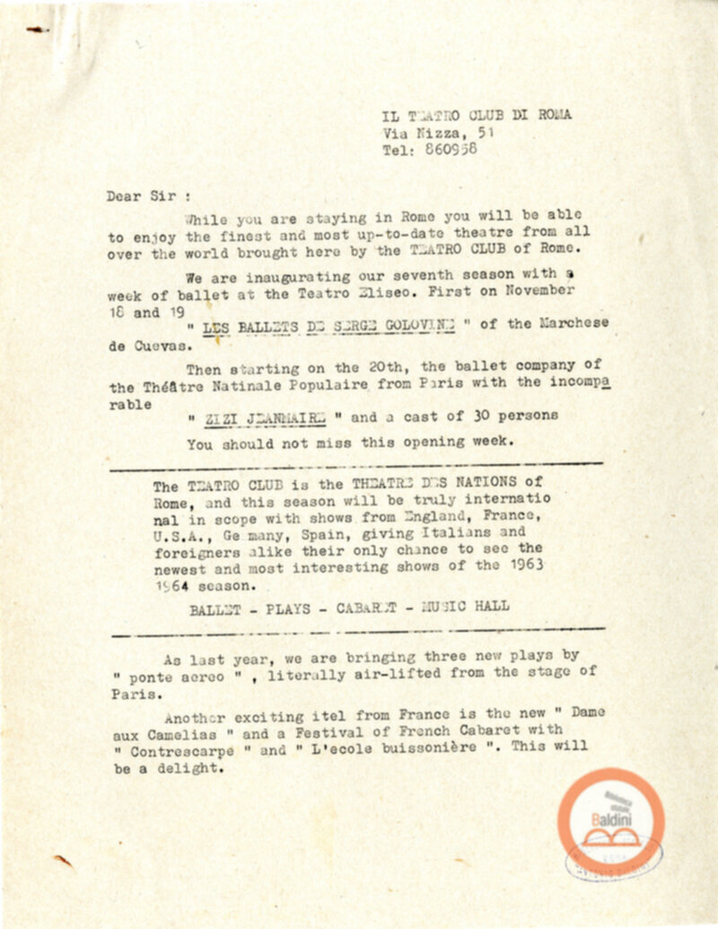 Corrispondenza con i soci