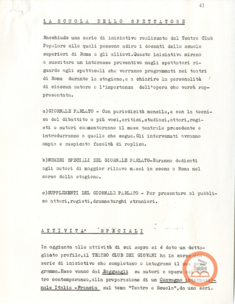 Teatro Club dei Giovani (stagione 1963-1964)