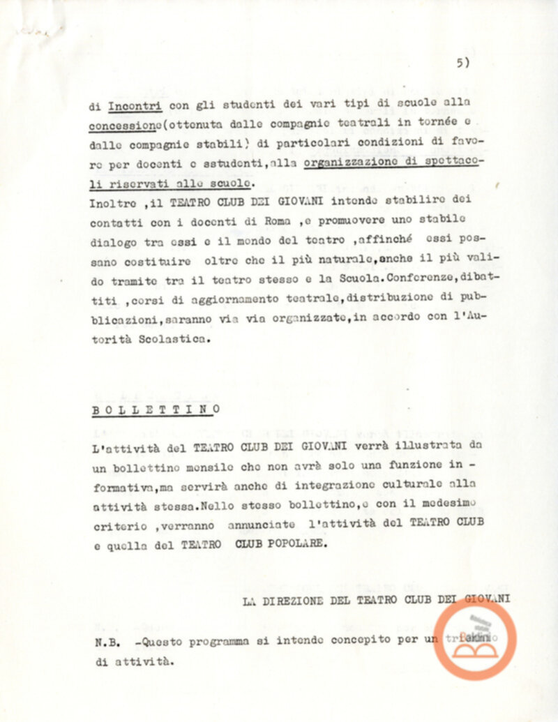 Teatro Club dei Giovani (stagione 1963-1964)