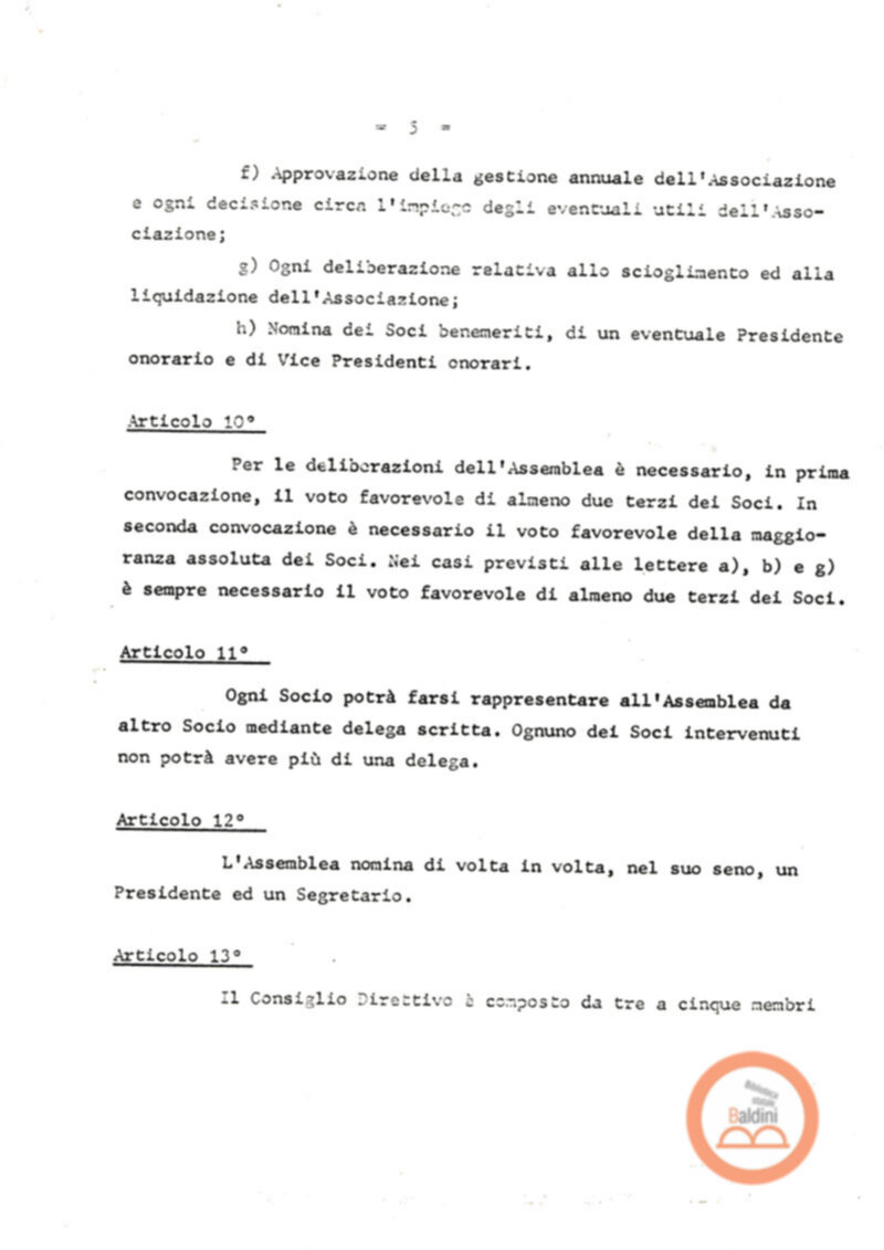 Statuto dell'Associazione di Cultura Teatrale Americana (ACTA), Teatro Club "Premio Roma".