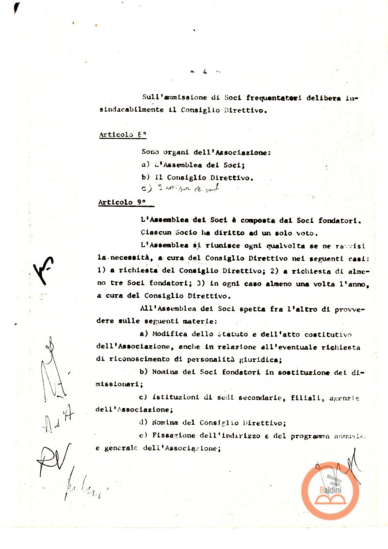 Statuto dell'Associazione di Cultura Teatrale Americana (ACTA), Teatro Club "Premio Roma".