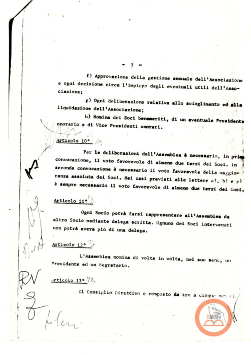 Statuto dell'Associazione di Cultura Teatrale Americana (ACTA), Teatro Club "Premio Roma".