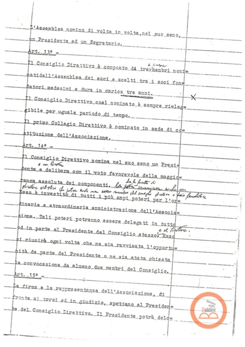 Statuto dell'Associazione di Cultura Teatrale Americana (ACTA), Teatro Club "Premio Roma".