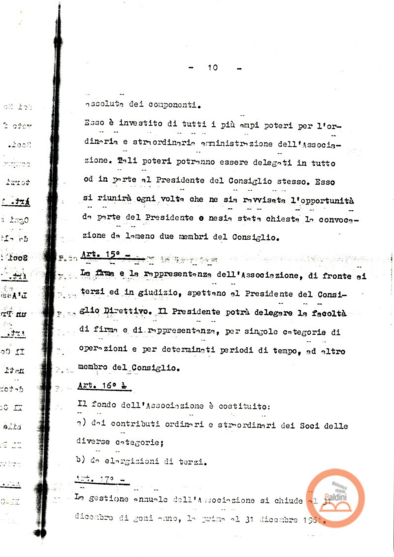 Statuto dell'Associazione di Cultura Teatrale Americana (ACTA), Teatro Club "Premio Roma".