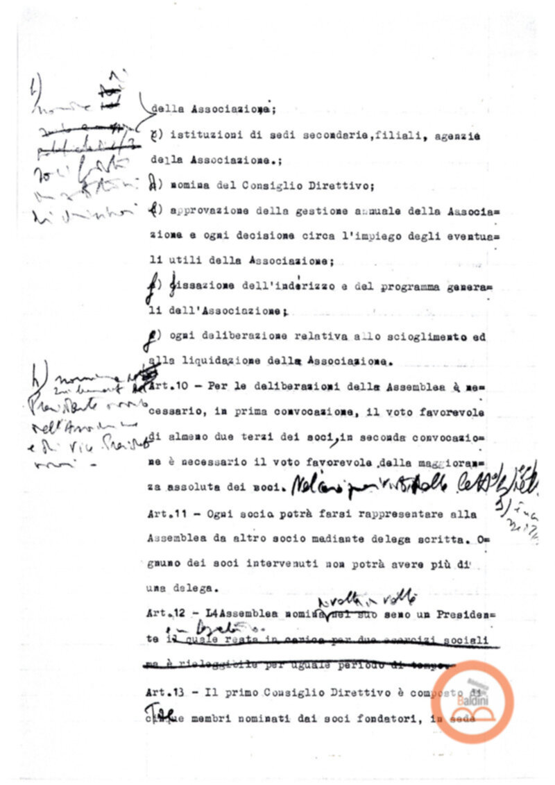 Statuto dell'Associazione di Cultura Teatrale Americana (ACTA), Teatro Club "Premio Roma".