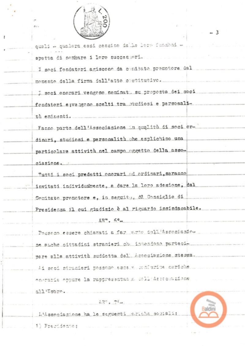 Statuto dell'Associazione di Cultura Teatrale Americana (ACTA), Teatro Club "Premio Roma".