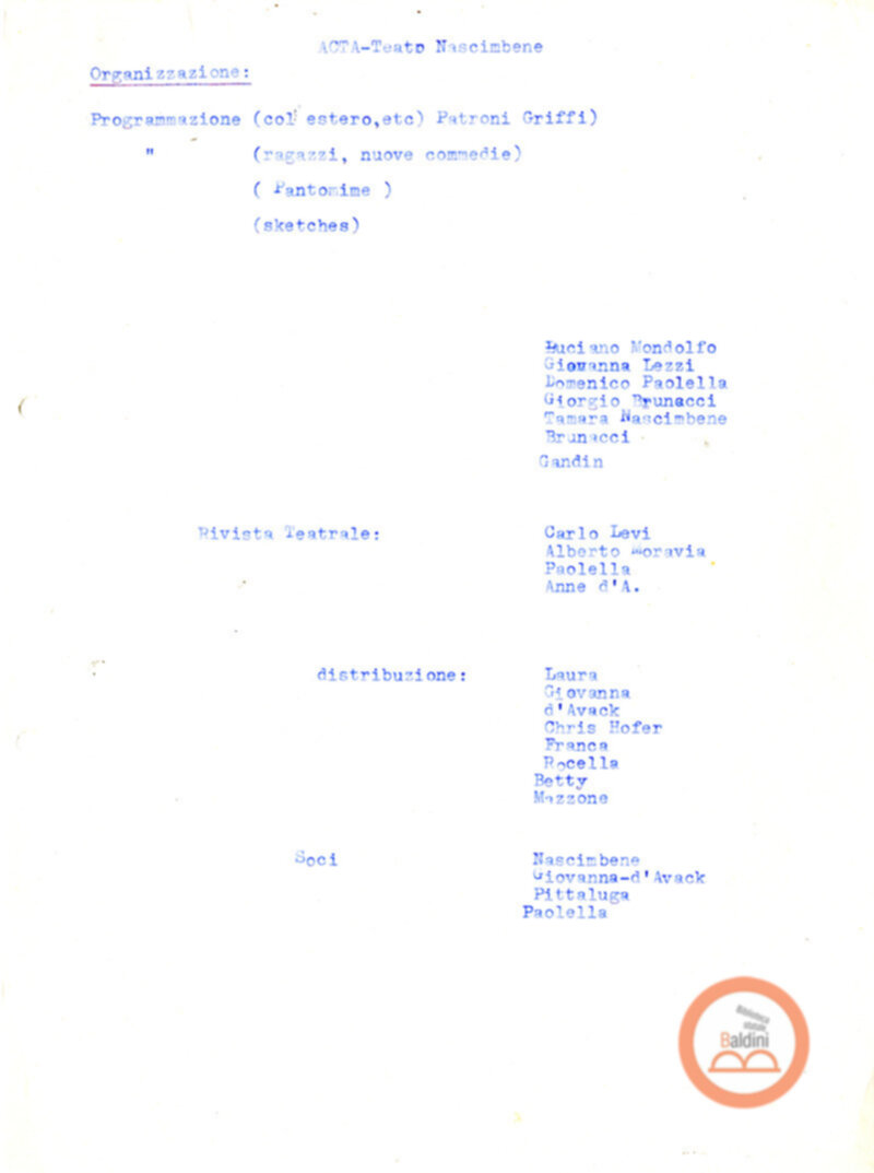 Stagione 1957-1958 - programma