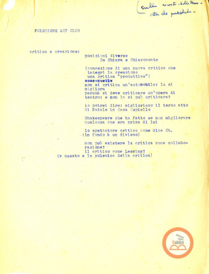 Stagione 1957-1958 - programma