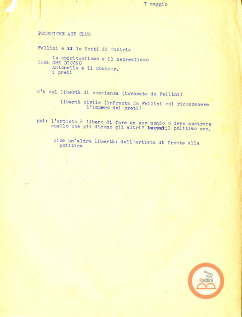 Stagione 1957-1958 - programma