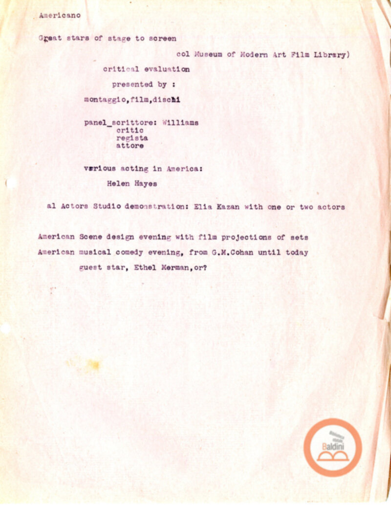 Stagione 1957-1958 - programma