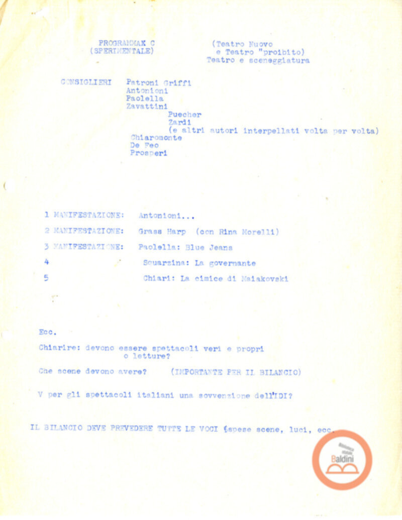 Stagione 1957-1958 - programma