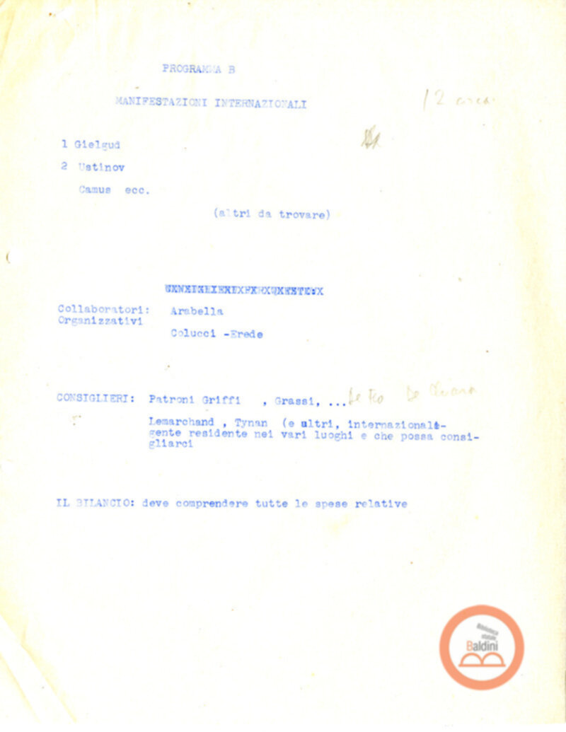 Stagione 1957-1958 - programma