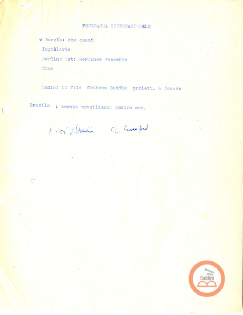 Stagione 1957-1958 - programma