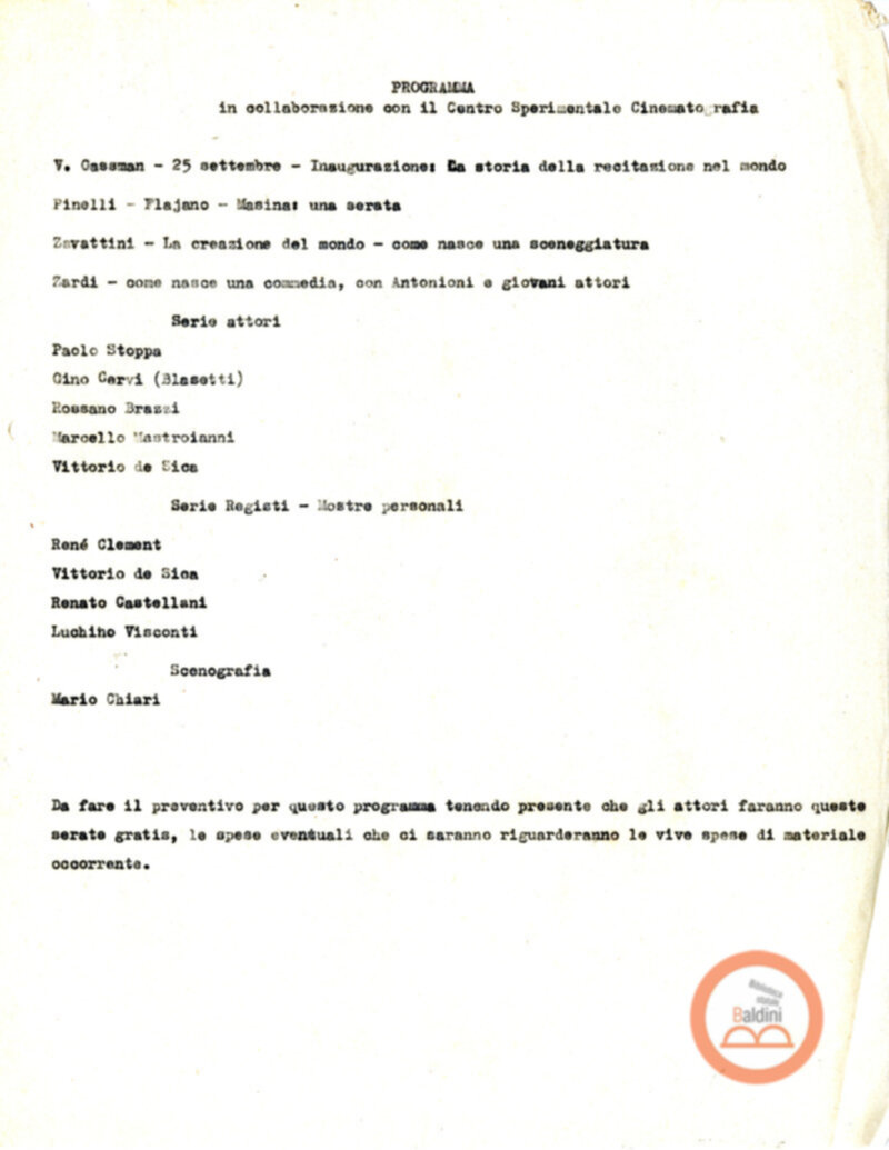 Stagione 1957-1958 - programma