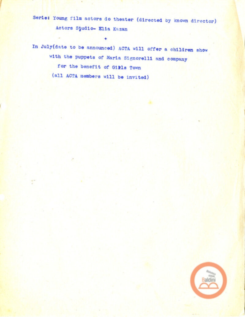 Associazione di Cultura Teatrale Americana (ACTA)