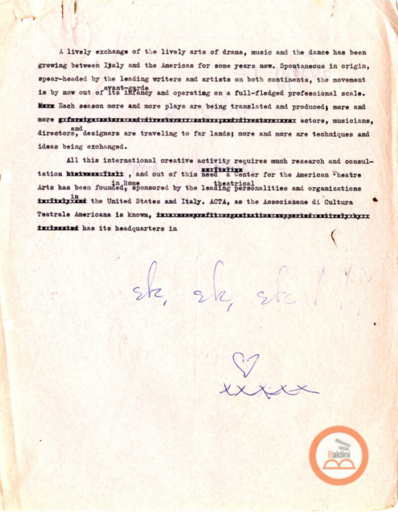 Associazione di Cultura Teatrale Americana (ACTA)