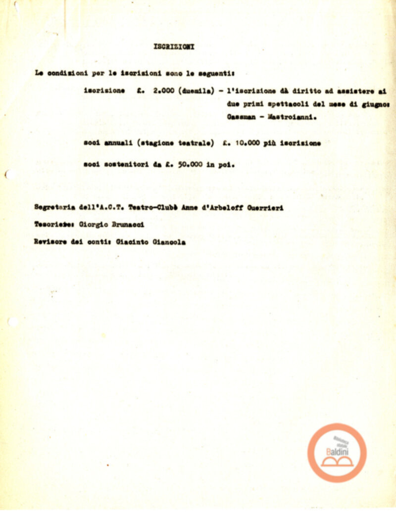 Associazione di Cultura Teatrale Americana (ACTA)