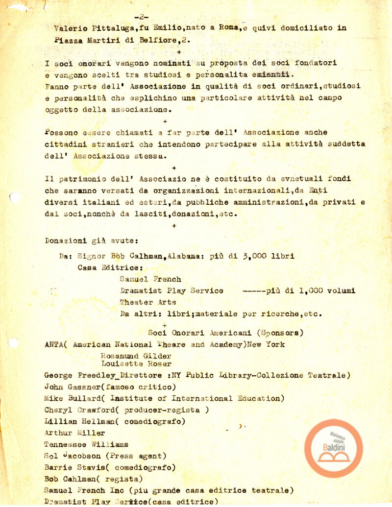 Associazione di Cultura Teatrale Americana (ACTA)