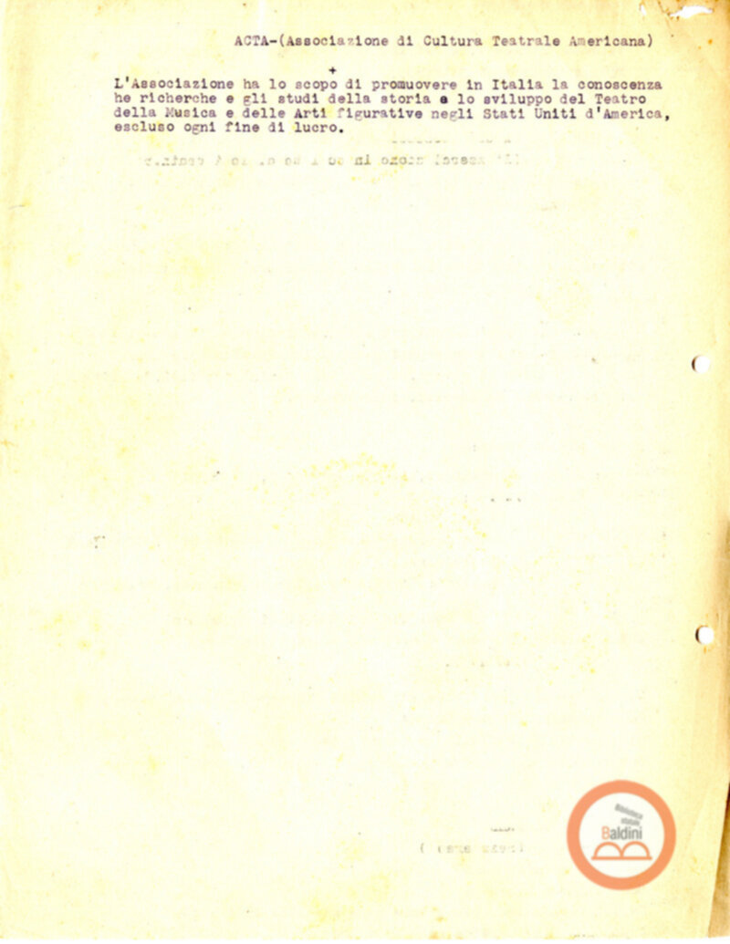 Associazione di Cultura Teatrale Americana (ACTA)