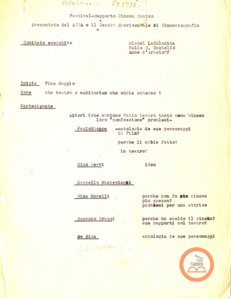 Associazione di Cultura Teatrale Americana (ACTA)