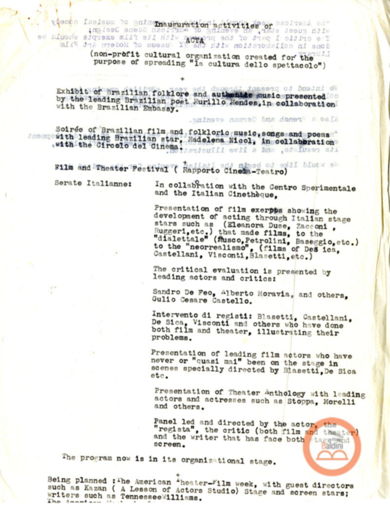 Associazione di Cultura Teatrale Americana (ACTA)