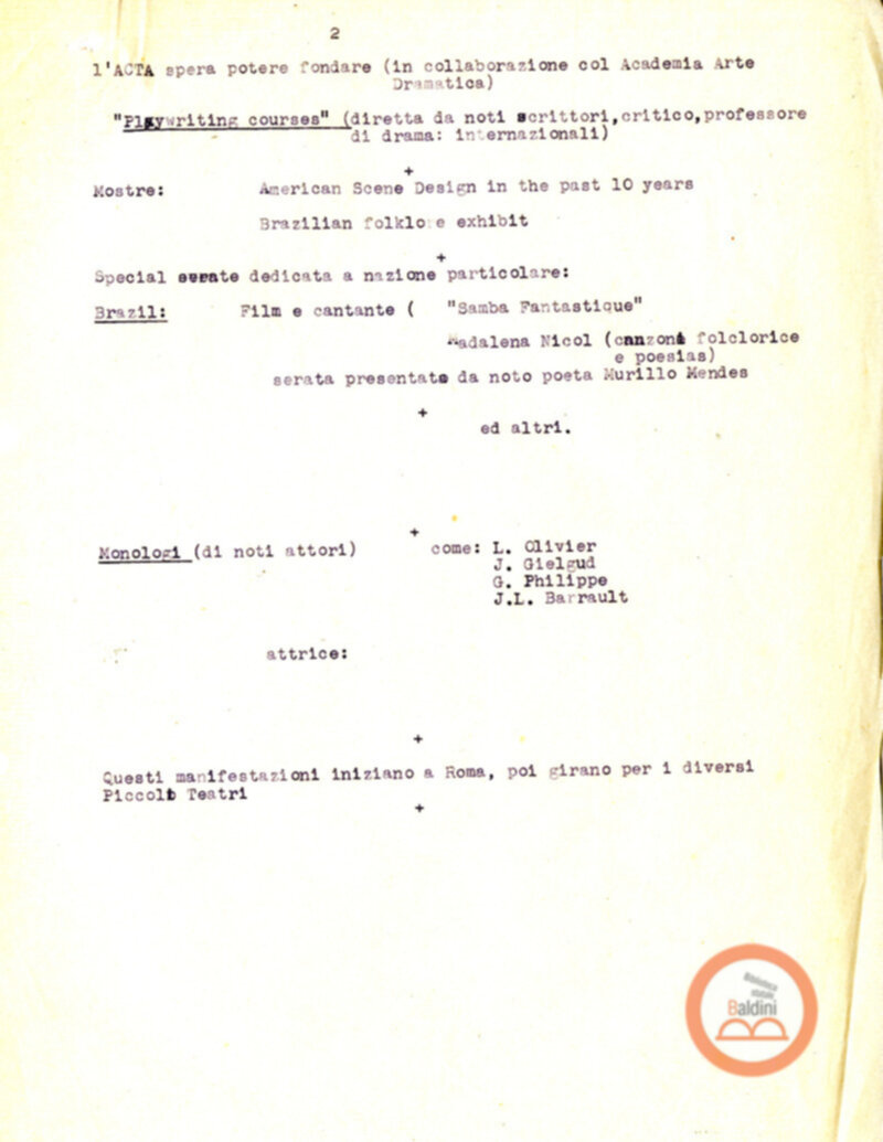 Associazione di Cultura Teatrale Americana (ACTA)