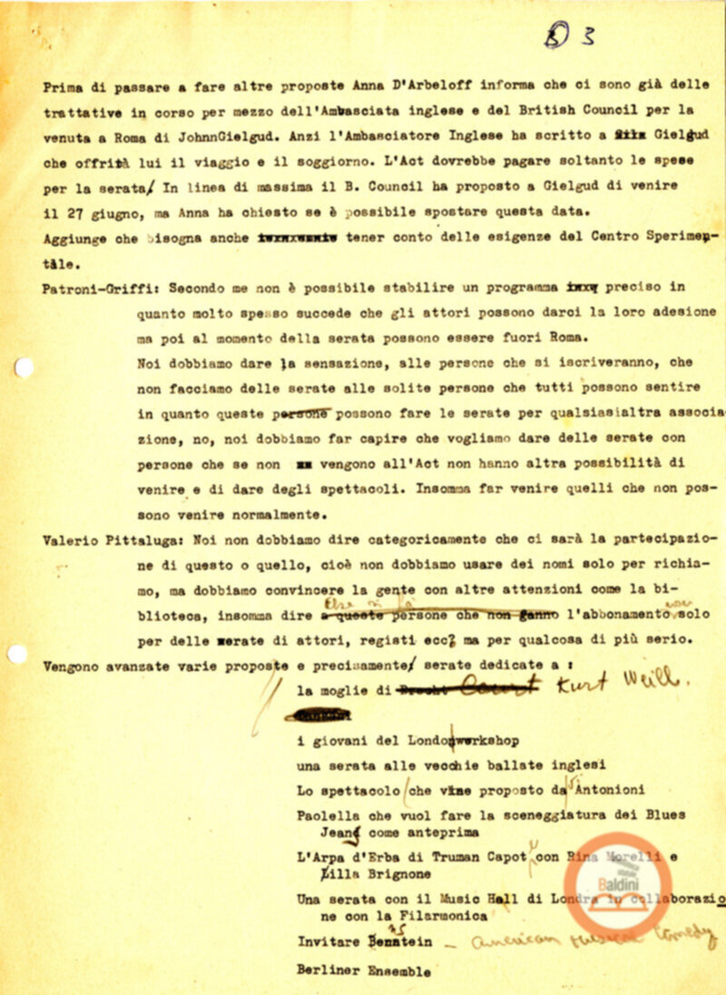 Stagione 1957-1958 - programma