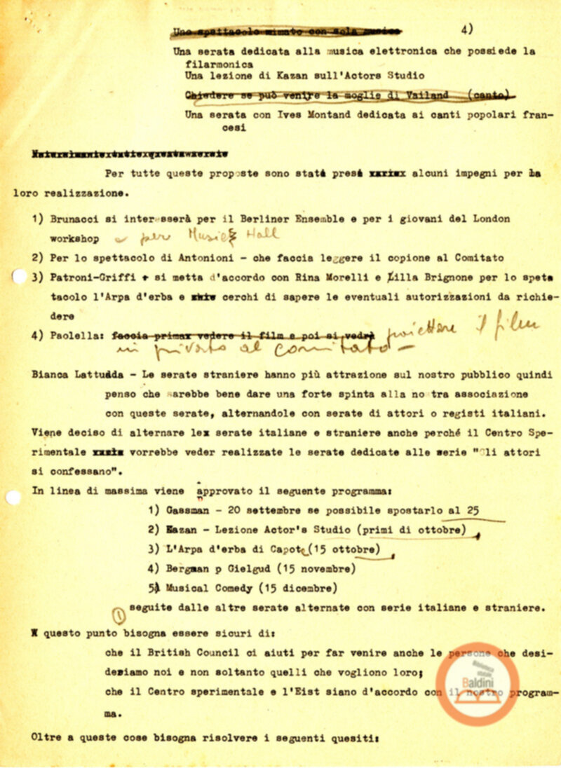 Stagione 1957-1958 - programma