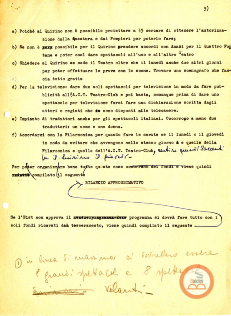 Stagione 1957-1958 - programma