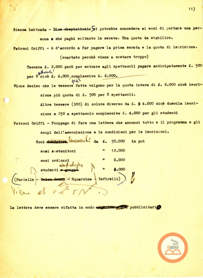 Stagione 1957-1958 - programma