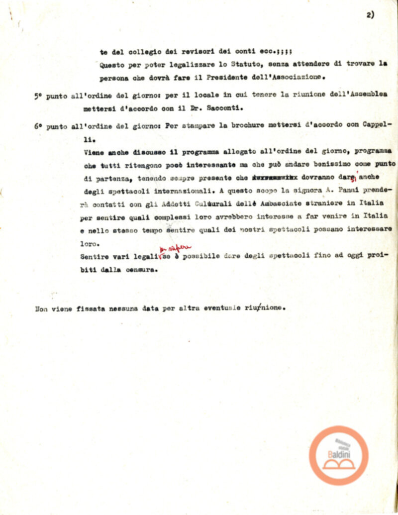 Stagione 1957-1958 - programma