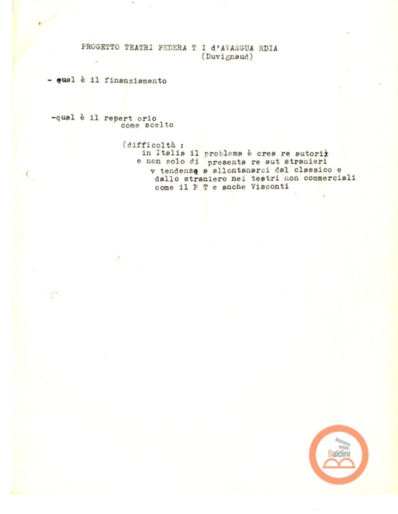 Stagione 1957-1958 - programma