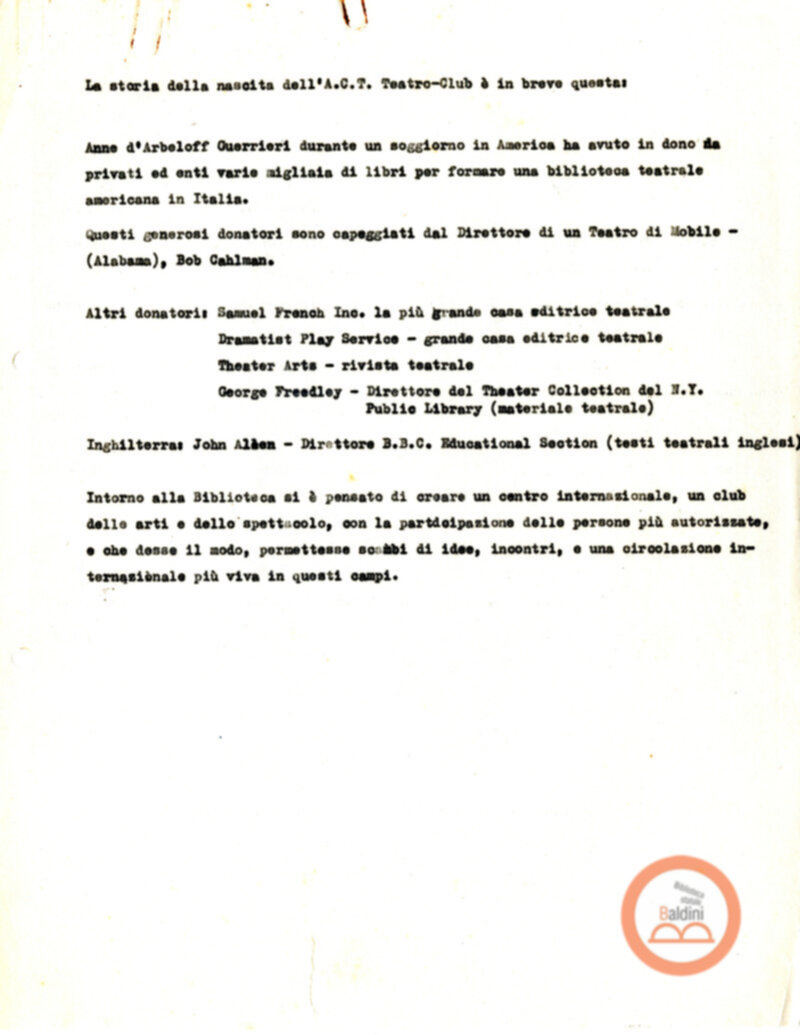 Principi del Teatro Club