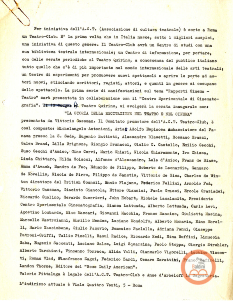 Principi del Teatro Club