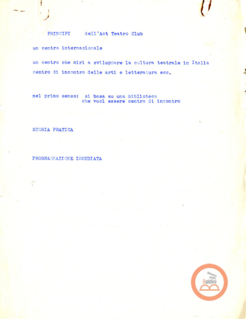 Principi del Teatro Club