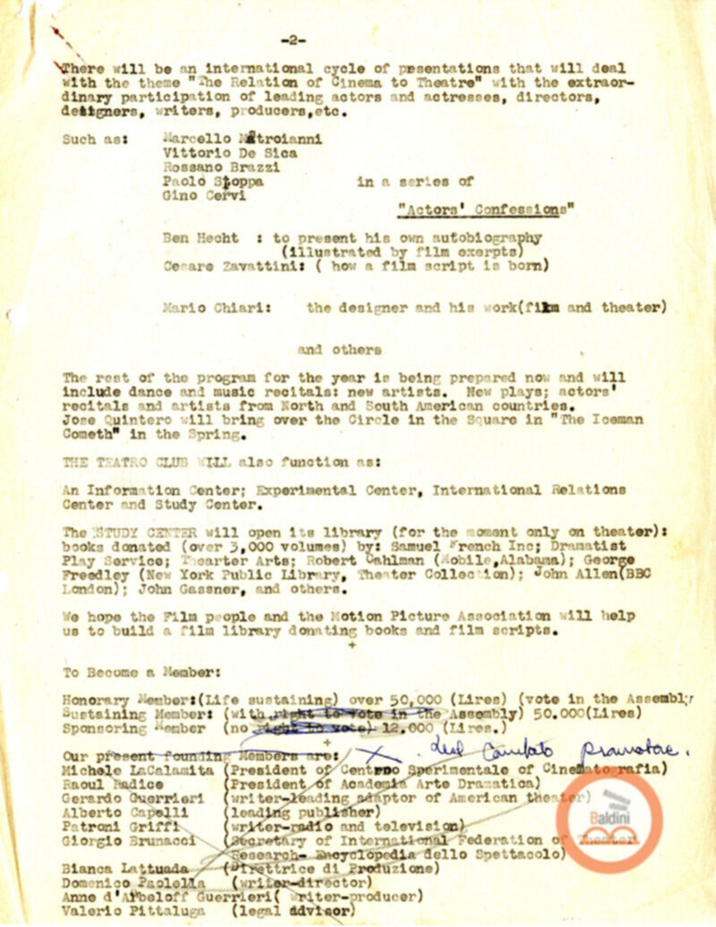 Principi del Teatro Club