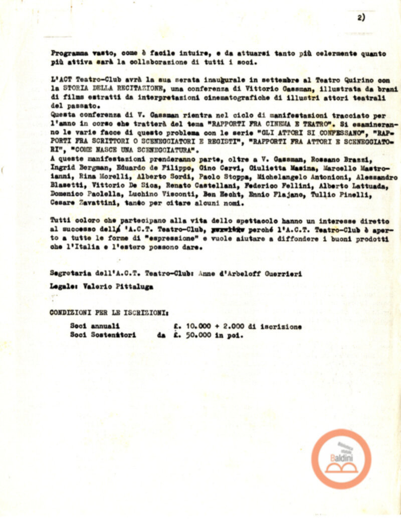 Principi del Teatro Club