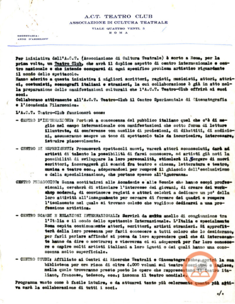 Principi del Teatro Club