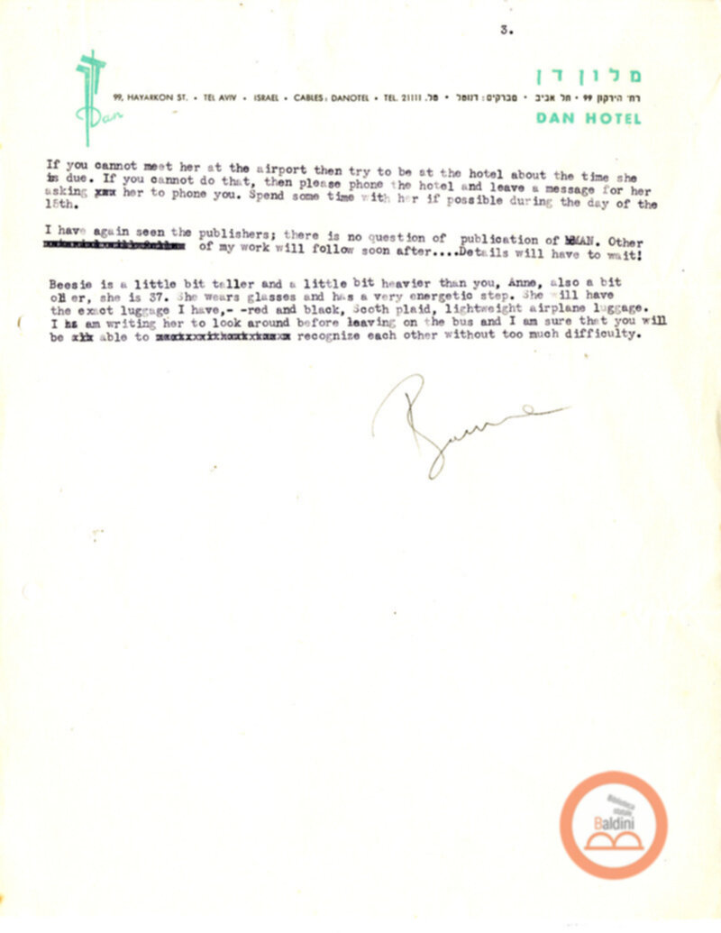 Corrispondenza di Anne d'Arbeloff e Gerardo Guerrieri con Barrie Stavis relativa allo spettacolo "Illumination of Versailles".