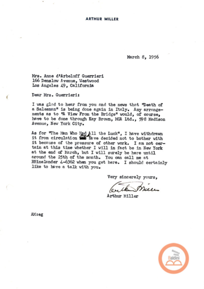 Spettacolo A view from the Bridge