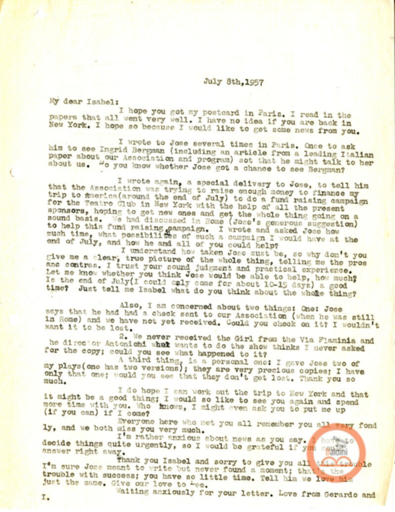 Corrispondenza d'Arbeloff - Isabel Hallibuton