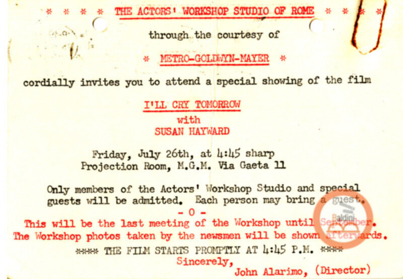 Stagione 1956 - 1957 - corrispondenza