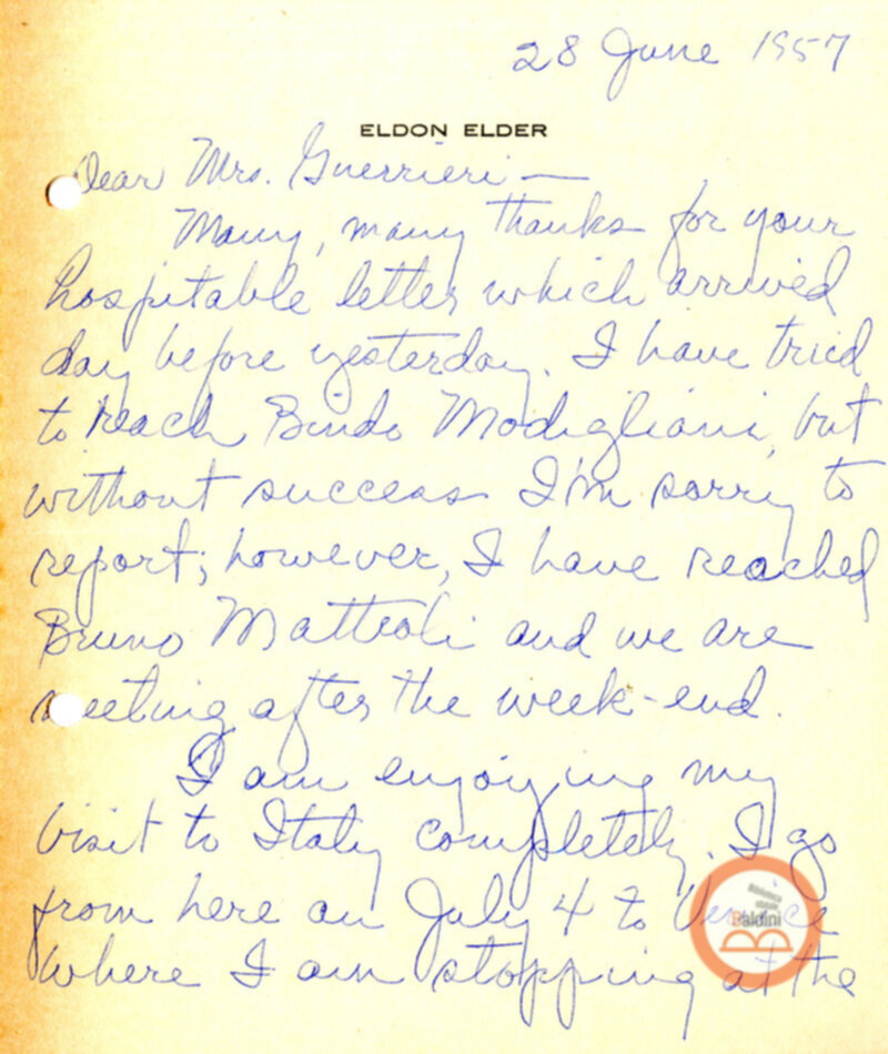 Stagione 1956 - 1957 - corrispondenza