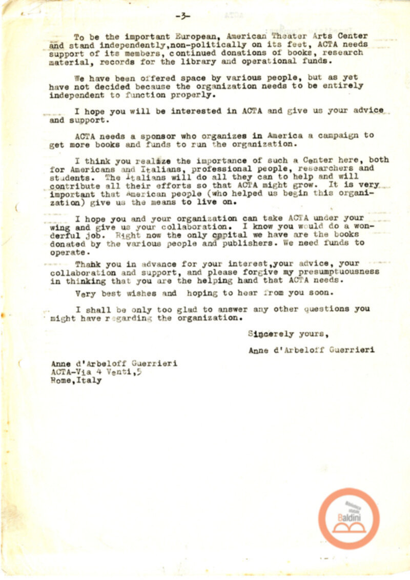 Stagione 1956 - 1957 - corrispondenza