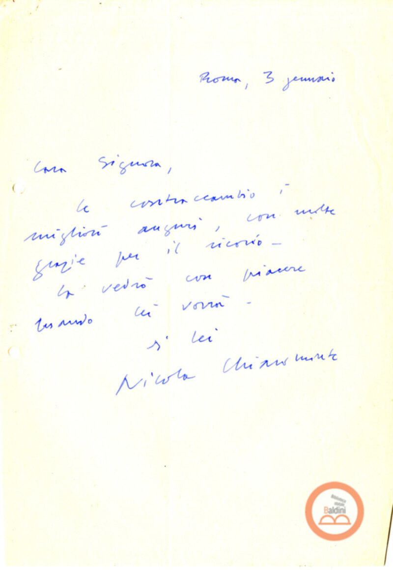 Stagione 1956 - 1957 - corrispondenza