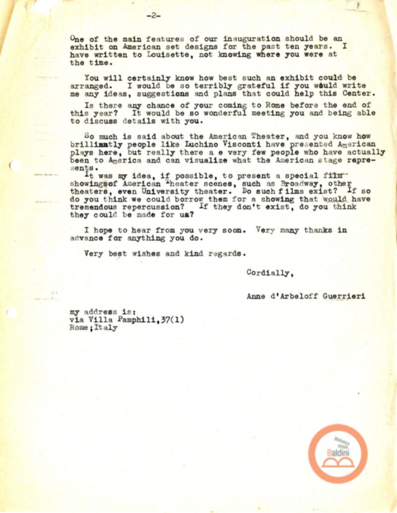 Stagione 1956 - 1957 - corrispondenza