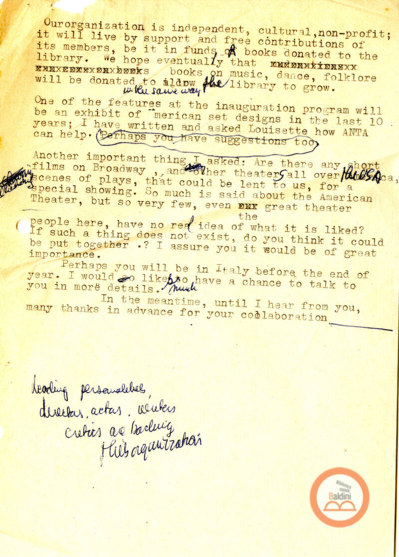 Stagione 1956 - 1957 - corrispondenza