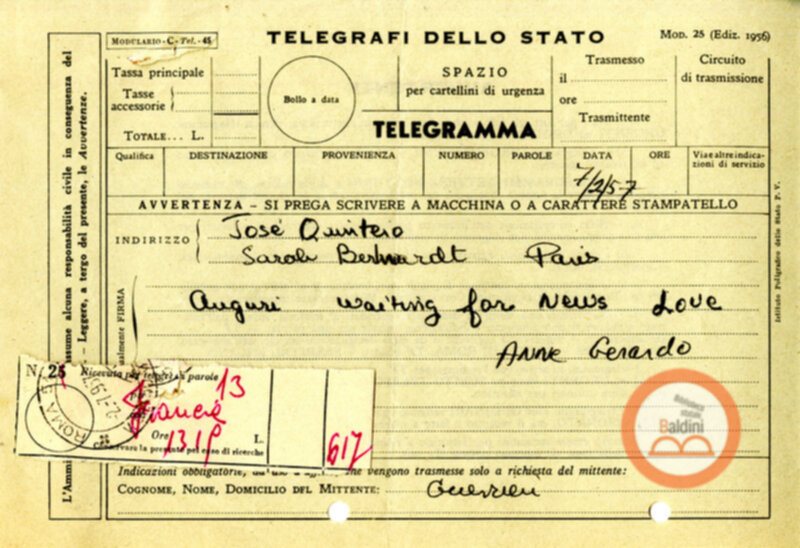 Stagione 1956 - 1957 - corrispondenza