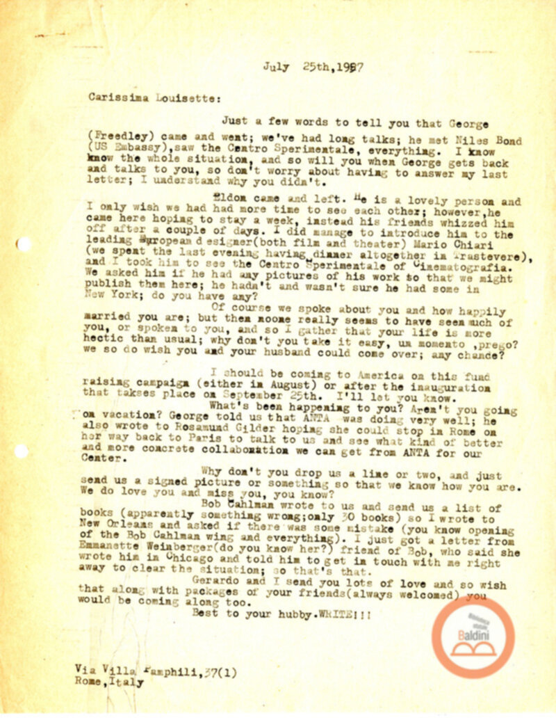 Stagione 1956 - 1957 - corrispondenza