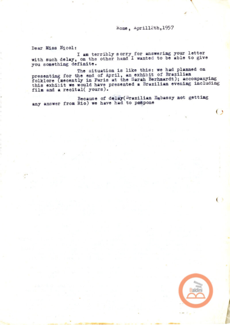 Stagione 1956 - 1957 - corrispondenza